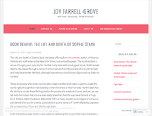 Tablet Screenshot of joyfarrellgrove.wordpress.com