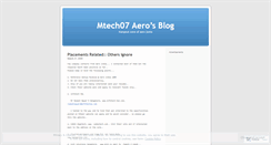Desktop Screenshot of mtech07.wordpress.com