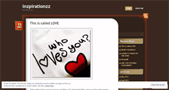 Desktop Screenshot of inzpirationzz.wordpress.com