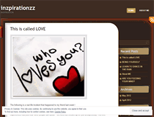 Tablet Screenshot of inzpirationzz.wordpress.com