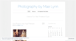 Desktop Screenshot of maelynnphotography.wordpress.com