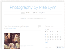 Tablet Screenshot of maelynnphotography.wordpress.com