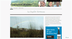 Desktop Screenshot of caminandoenelsur.wordpress.com