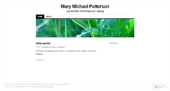 Desktop Screenshot of marymichaelpatterson.wordpress.com