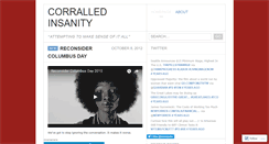 Desktop Screenshot of corralledinsanity.wordpress.com