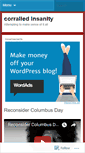 Mobile Screenshot of corralledinsanity.wordpress.com
