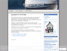 Tablet Screenshot of immobilienguide.wordpress.com