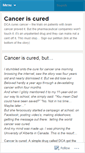 Mobile Screenshot of canceriscured.wordpress.com