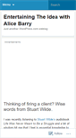 Mobile Screenshot of alicebarry.wordpress.com