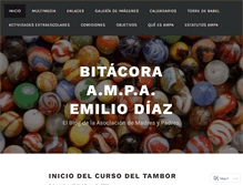 Tablet Screenshot of bitacoraemiliodiaz.wordpress.com