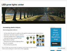 Tablet Screenshot of ledgrowlightscenter.wordpress.com