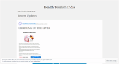 Desktop Screenshot of healthtourismindia.wordpress.com