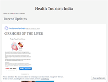 Tablet Screenshot of healthtourismindia.wordpress.com