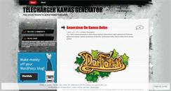 Desktop Screenshot of generateurdekamas.wordpress.com