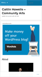Mobile Screenshot of caitlinhowellscommunityarts.wordpress.com