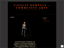 Tablet Screenshot of caitlinhowellscommunityarts.wordpress.com