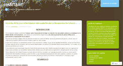 Desktop Screenshot of catedrahabitat.wordpress.com