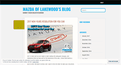 Desktop Screenshot of mazdaoflakewood.wordpress.com
