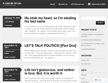 Tablet Screenshot of alittlebitoflife831.wordpress.com