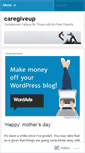 Mobile Screenshot of caregiveup.wordpress.com