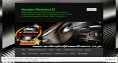 Desktop Screenshot of motorsportpromotionssa.wordpress.com
