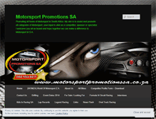 Tablet Screenshot of motorsportpromotionssa.wordpress.com