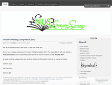 Tablet Screenshot of literarysociety.wordpress.com