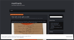 Desktop Screenshot of markhanly.wordpress.com