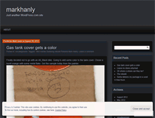 Tablet Screenshot of markhanly.wordpress.com