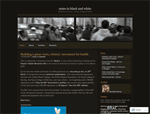 Tablet Screenshot of blackandwhitenotes.wordpress.com