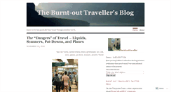 Desktop Screenshot of burntouttraveller.wordpress.com