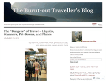 Tablet Screenshot of burntouttraveller.wordpress.com