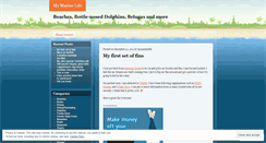 Desktop Screenshot of mymarinelife.wordpress.com