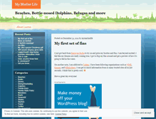 Tablet Screenshot of mymarinelife.wordpress.com