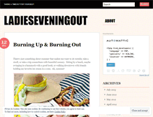Tablet Screenshot of ladieseveningout.wordpress.com