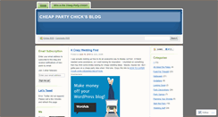Desktop Screenshot of cheappartychick.wordpress.com