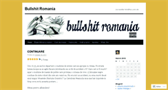 Desktop Screenshot of bullshitromania.wordpress.com