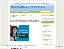 Tablet Screenshot of africangreatness.wordpress.com