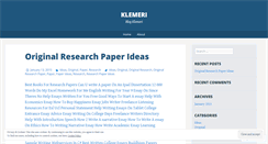 Desktop Screenshot of klemeri.wordpress.com