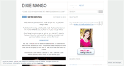 Desktop Screenshot of dixiemango.wordpress.com