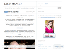 Tablet Screenshot of dixiemango.wordpress.com