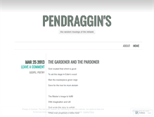 Tablet Screenshot of pendraggins.wordpress.com