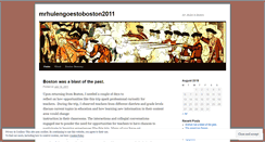 Desktop Screenshot of mrhulengoestoboston2011.wordpress.com