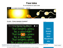 Tablet Screenshot of faselutea.wordpress.com