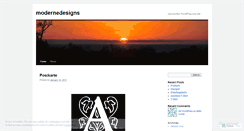 Desktop Screenshot of modernedesigns.wordpress.com