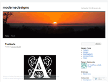 Tablet Screenshot of modernedesigns.wordpress.com