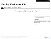 Tablet Screenshot of earningmyquartermile.wordpress.com