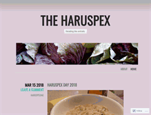 Tablet Screenshot of bklynharuspex.wordpress.com