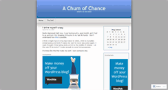 Desktop Screenshot of chumofchance.wordpress.com