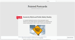 Desktop Screenshot of pointedpostcards.wordpress.com